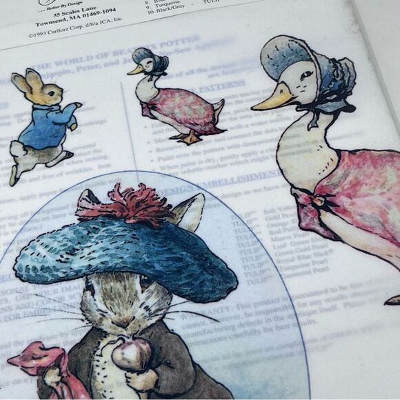 1993 Beatrix Potter No Sew Fabric Appliqués
Benjamin Peter Jemina - Picture 12 of 12